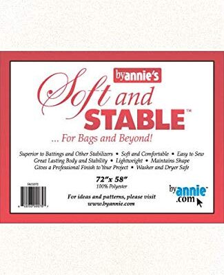 Soft and Stable White 100% Polyester Stabilizer 72in x 58in