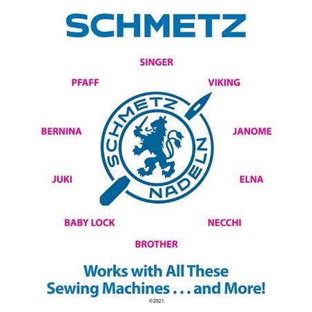SCHMETZ Universal Sewing Machine Needles - Assorted Sizes, 10 Needle Card, Pack of 3 - Image 3