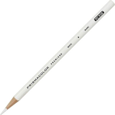Prismacolor 3365 Premier Soft Core Colored Pencil, White (Pack of 12)