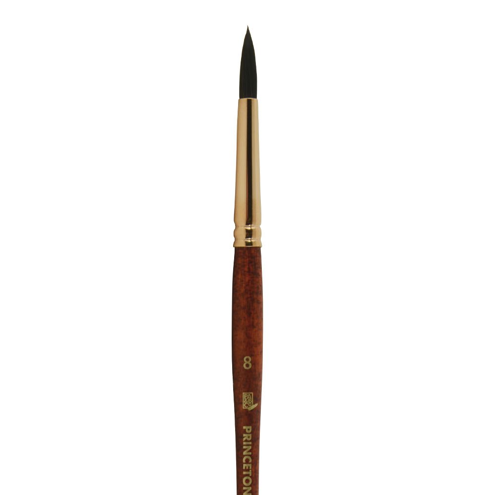 Princeton Artist Brush, Neptune Series 4750, Synthetic Squirrel Watercolor Paint Brush, Round, Size 8 - Image 2