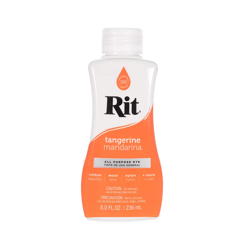 Rit Dye Liquid – Wide Selection of Colors – 8 Oz. (Tangerine)