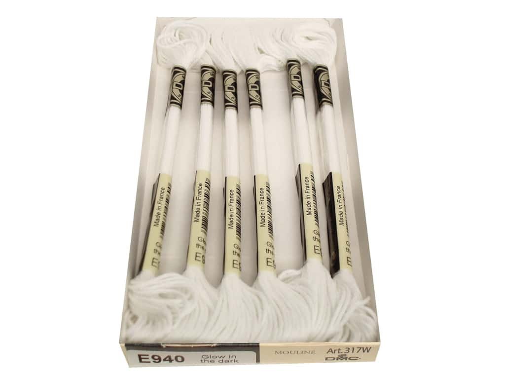 DMC Light Effects Embroidery Floss - 8.7yd - Glow in The Dark (E940) - 6/Pkg (Glow in The Dark (E940))