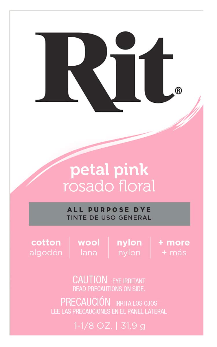 Rit Dye 83070 Rit All-Purpose Powder Dye, Petal Pink