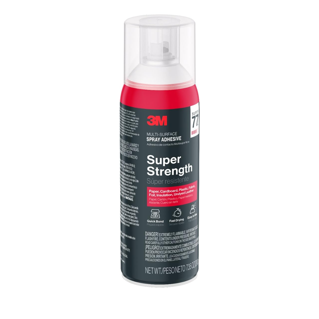 (Pack of 12) 3M SUPER 77 Spray Glue 7.3 oz Adhesive for Foil Plastic Paper Foam Metal - Image 4