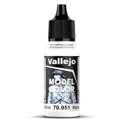 Vallejo White Model Color 2 Paint, 17ml