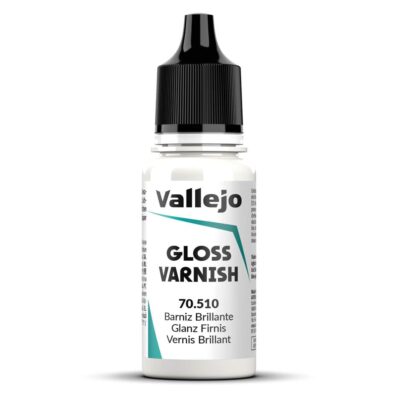 Vallejo - Permanent Acrylic Varnish | Glossy Finish 18 ml. (0.6 fl.oz.) | Extraordinary Hardness & Permanence | Scratch Resistant & Non-Yellowing | Outdoor and Indoor Surfaces