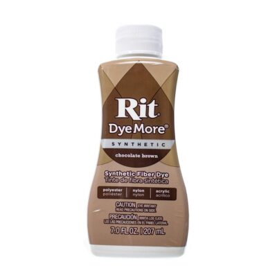 Rit DyeMore 7 Oz. Synthetic Liquid Fiber Dye for Clothing, Décor, and Crafts – Chocolate Brown (1 Pack)