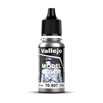Vallejo Silver Model Color Paint, 17ml