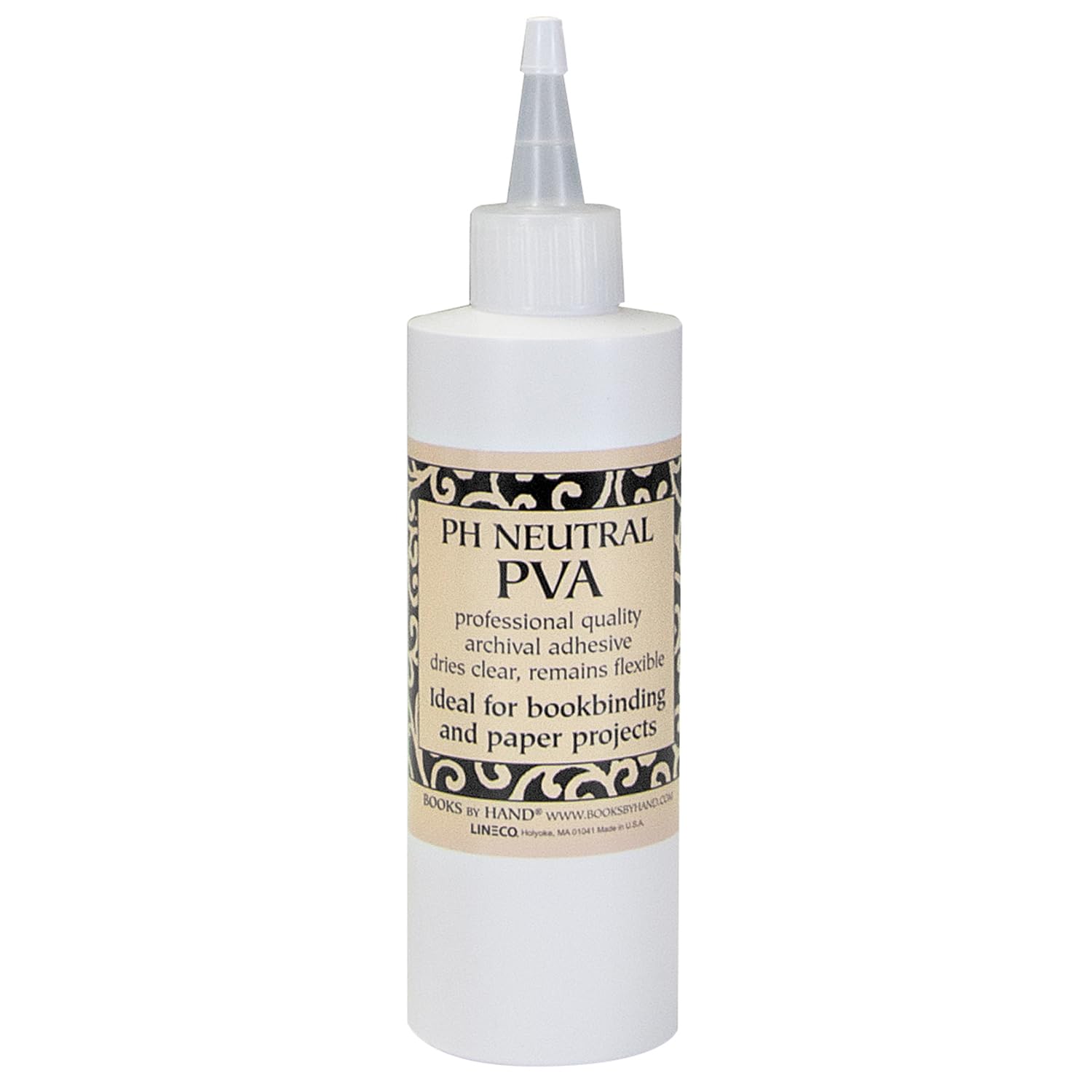 Books By Hand PH Neutral PVA Adhesive, Dries Clear, 8 Ounce, Pack of 1