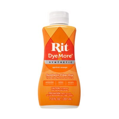 Rit DyeMore Single Bottle 7 Oz. Synthetic Liquid Fiber Dye for Clothing, Décor, and Crafts – Apricot Orange