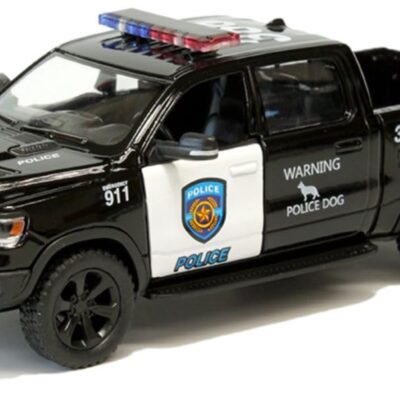 KiNSMART - 2019 Dodge Ram 1500 Pickup 1:46 O Scale 5" Die Cast Metal Model Toy Truck (Police Edition)