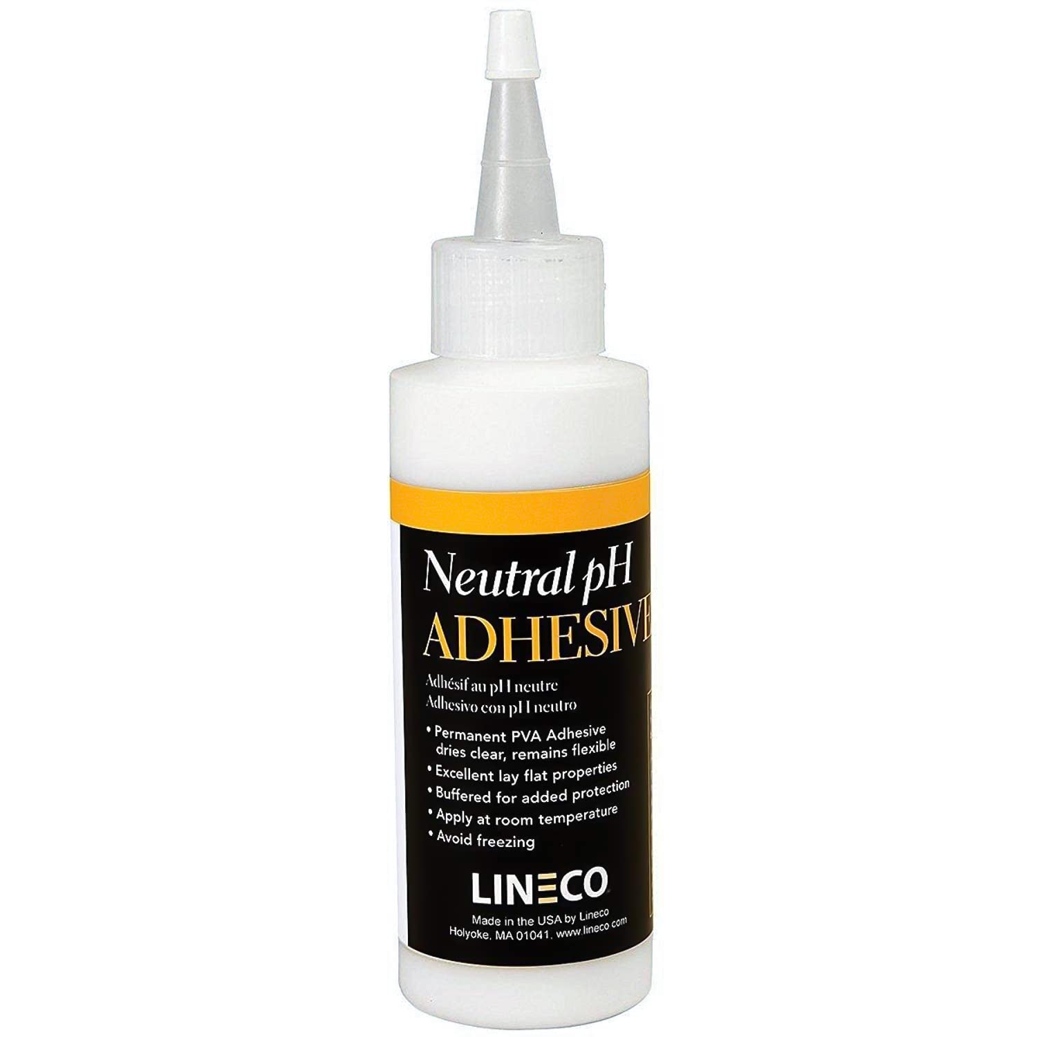 Lineco Neutral pH Adhesive, Acid Free All-Purpose Glue, White, 4 OZ, 1 Pack