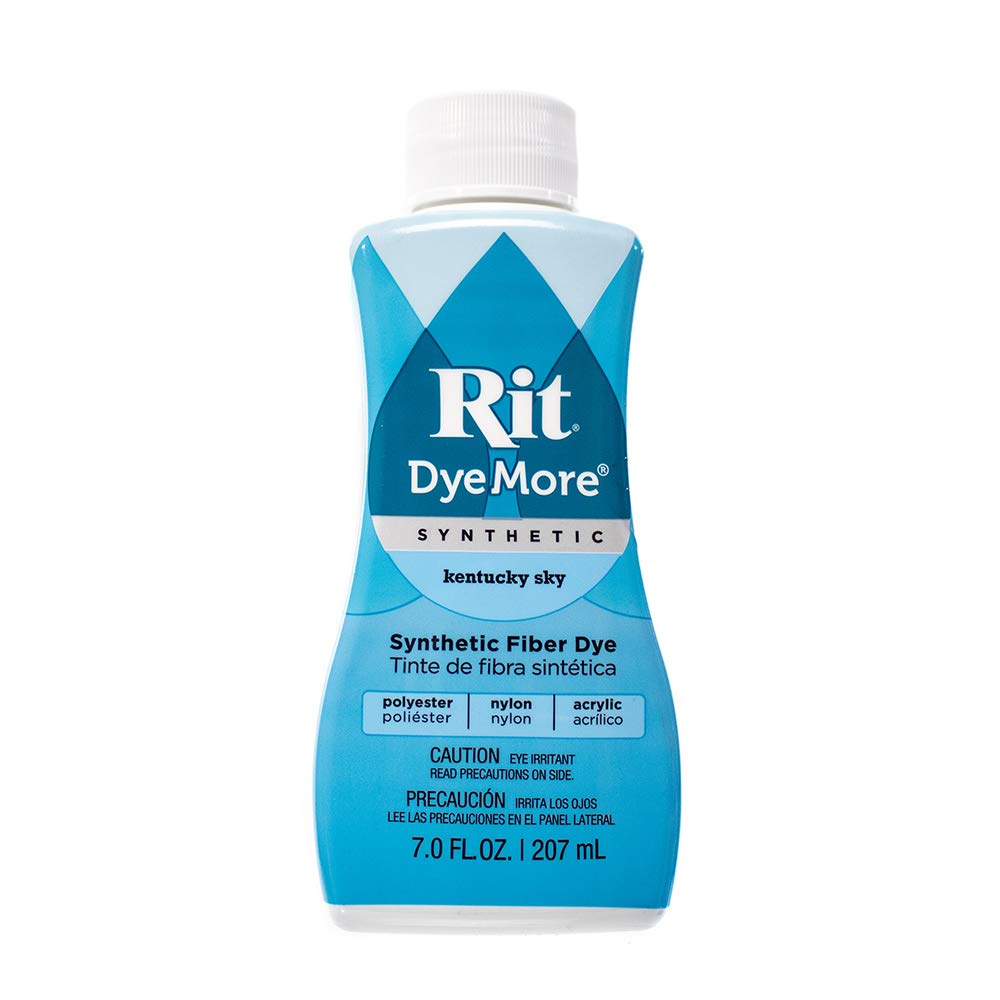 Rit DyeMore 7 Oz. Synthetic Liquid Fiber Dye for Clothing, Décor, and Crafts – Kentucky Sky (1 Pack)