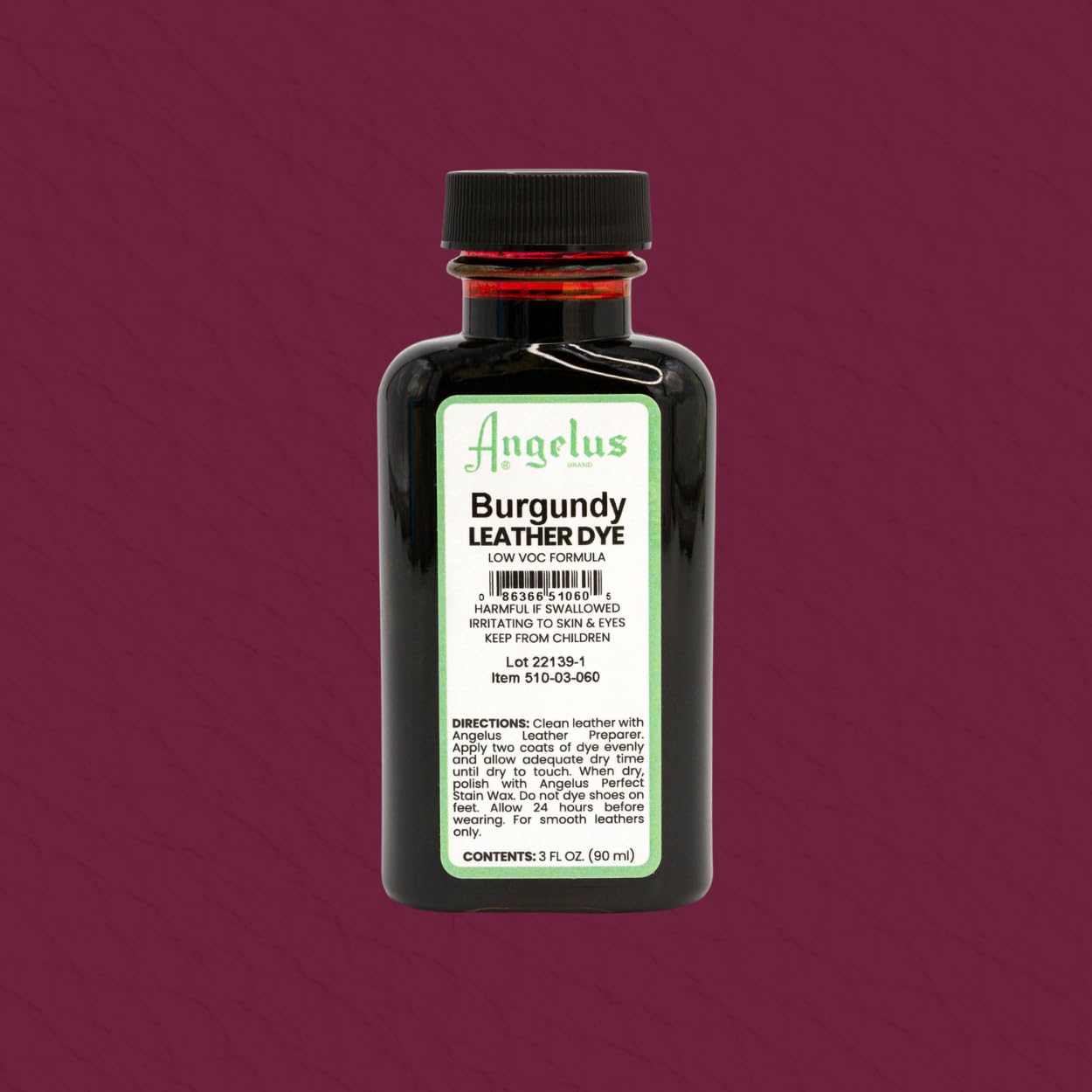 Angelus Leather Dye - Flexible Leather Dye for Shoes, Boots, Bags, Crafts, Furniture, & More 3oz, Dauber Included (Burgundy) - Image 6
