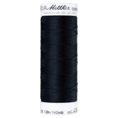 Mettler Seraflex Elastic Thread 50wt 142yd-Black -7840-4000