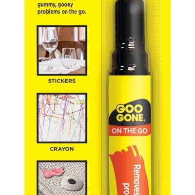 Goo Gone on the Go Pen - Adhesive Remover - Quickly Removing Stubborn Stickers Crayon Tape and More