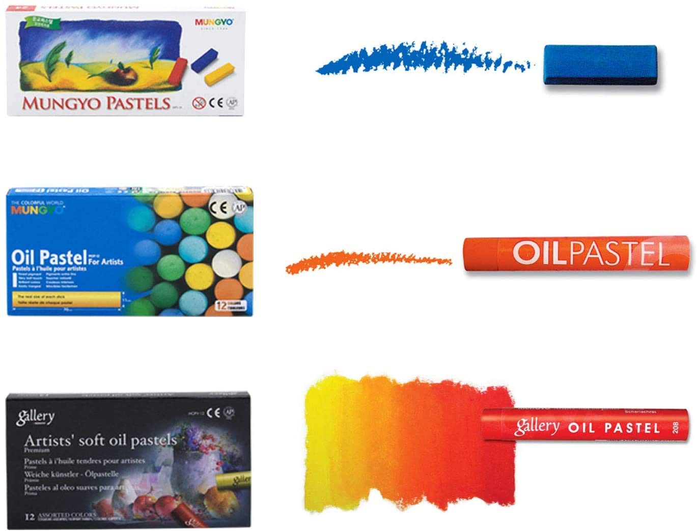 MUNGYO Gallery Professional 72-Color Soft Oil Pastel Set | Superior Blendability, Elegant Wooden Case - Image 4