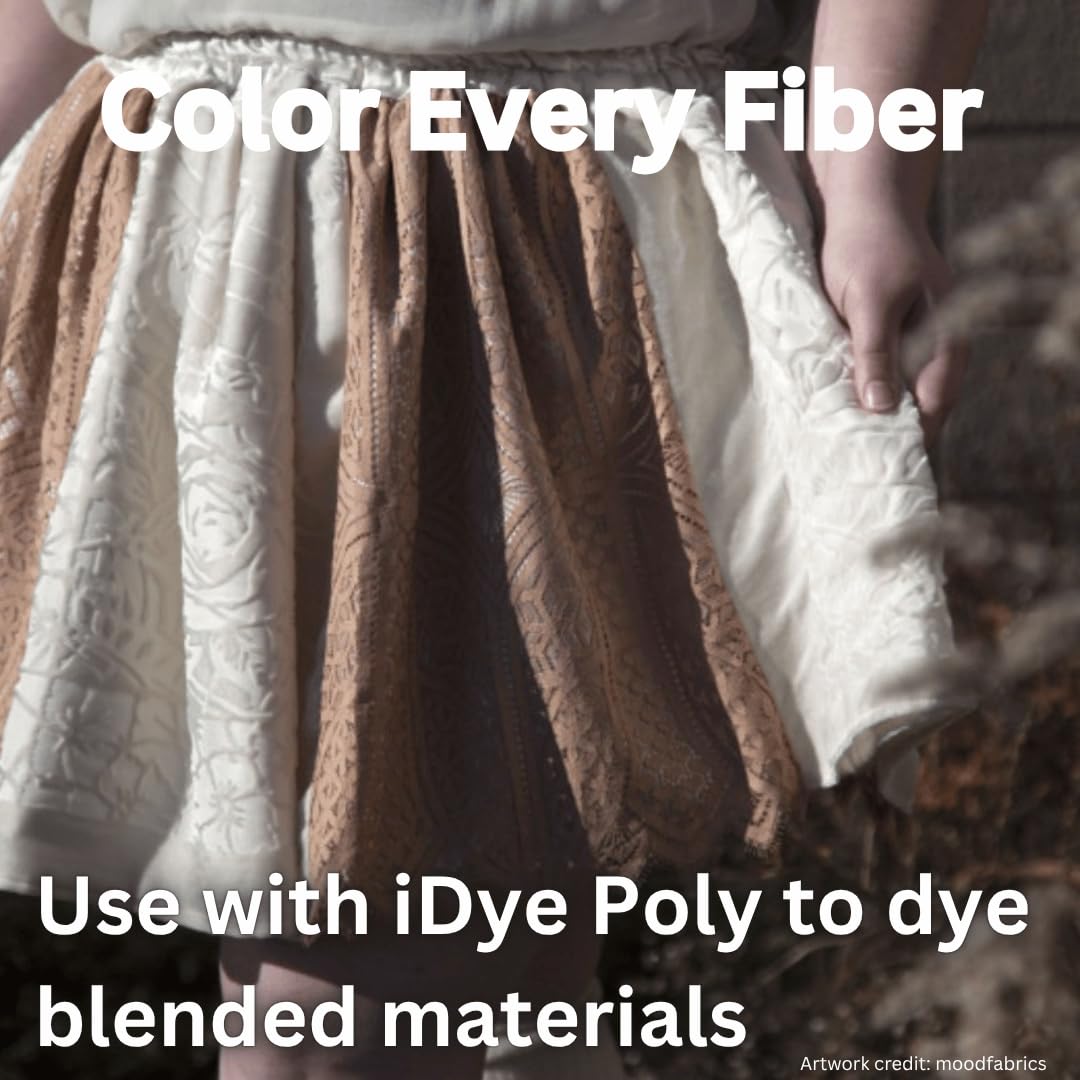 Jacquard iDye for Natural Fabrics, No Mess Fabric Dye for Cotton, Linen, Silk, Rayon & Viscose, Washing Machine or Stovetop Dye for Clothing Restoration, Shibori & DIY Projects, Olive 14g - Image 6