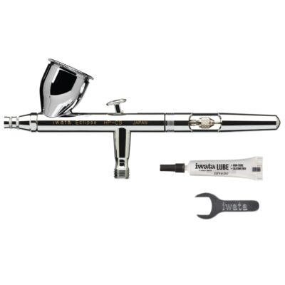 Iwata Eclipse HP-CS Airbrush - Gravity Feed Dual Action, High-Flow Atomization for Fine Detail to Wide Coverage – E3 Nozzle, 0.24 oz Cup – Ideal for Artists, Model Painting, Cosplay & More