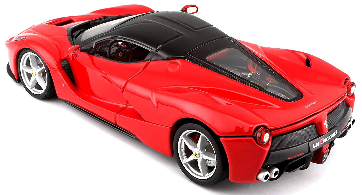 Bburago Ferrari Race and Play LaFerrari 1/24 Scale Diecast Model Vehicle Red - Image 3
