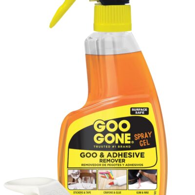Goo Gone Adhesive Remover Spray Gel 12 Oz with Scraper, Surface Safe