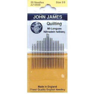 John James Quilting/Betweens Hnd Ndls-Size 3/9 20/Pkg