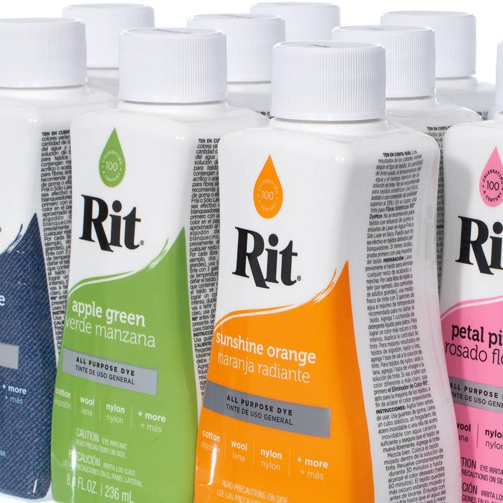 Rit Dye – Liquid Fabric Dye for Crafting, Clothing, and Décor – 8 oz. Bottle – Eggplant (Gloves Included) - Image 3