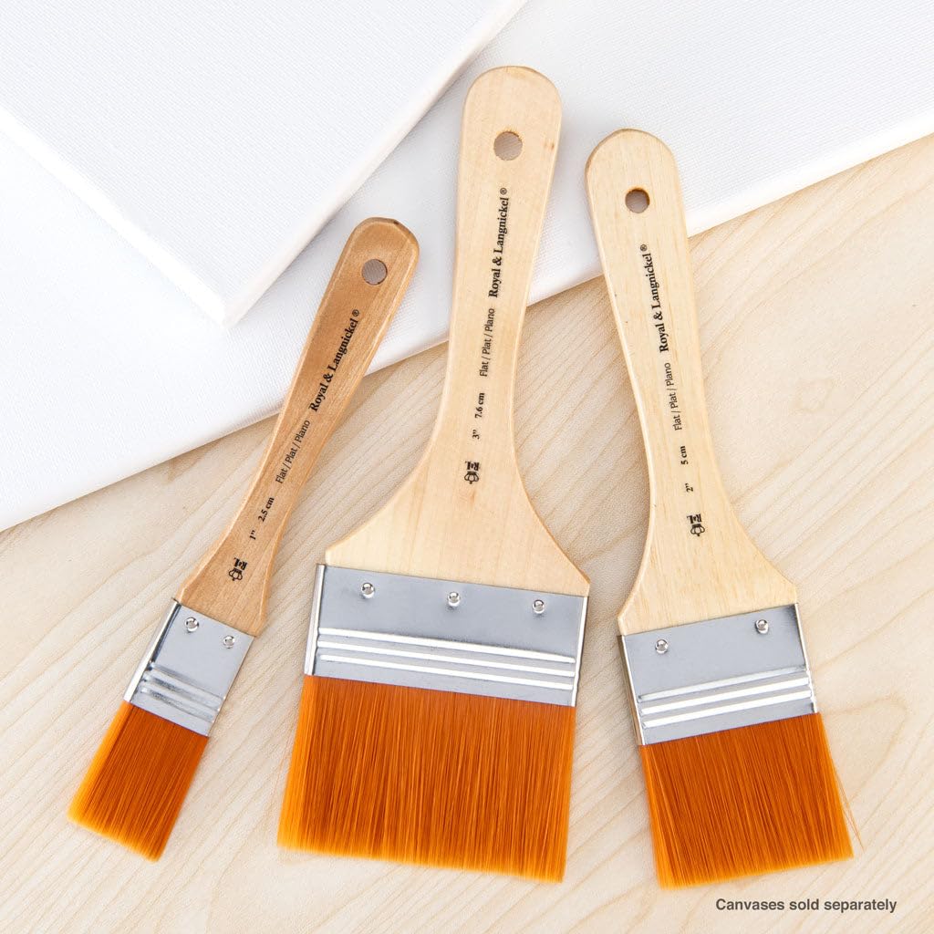 Royal & Langnickel - 3 Pack Golden Taklon Paint Brushes, Assorted Sizes - Image 4