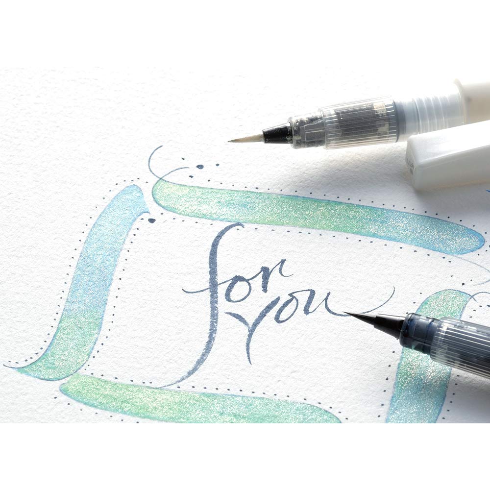 Kuretake ZIG Wink of Stella Brush II, Glitter Clear & 2 Refills, Shimmer and Sparkle pens, for Card Making, Craft, Made in Japan - Image 6