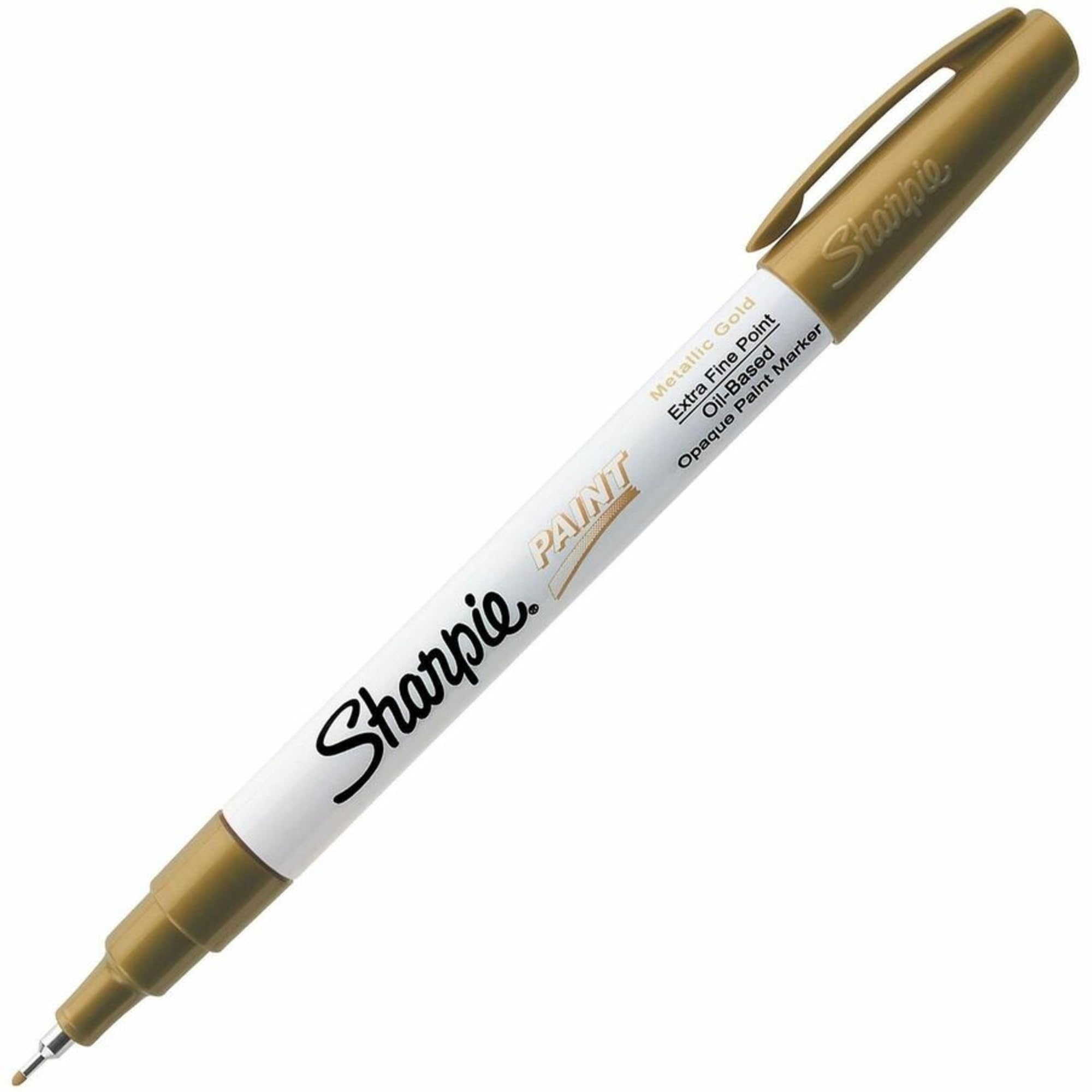 Sharpie® Paint Markers, Extra Fine Point, Metallic Gold Ink - Image 3