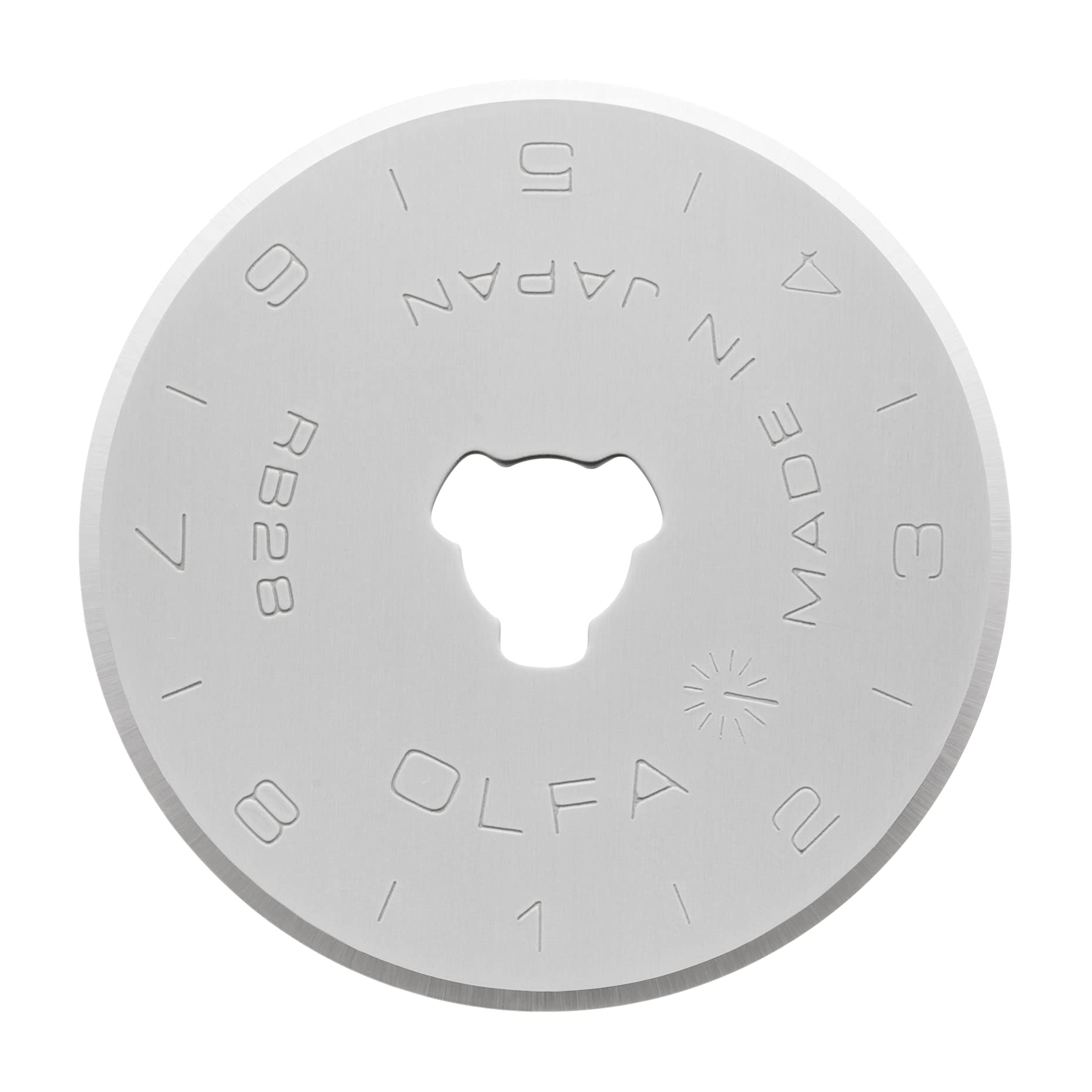 OLFA 28mm Rotary Replacement Blades (RB28-10) - Tungsten Steel, 10 Blades