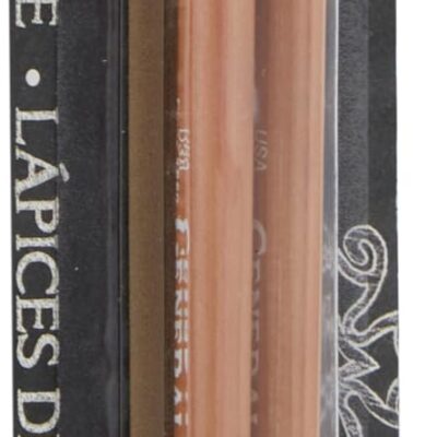General Pencil 2 Piece Multi-Pastel Chalk Pencils, White