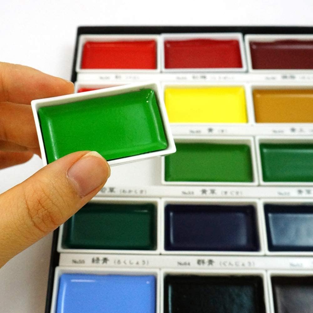 Kuretake Gansai Tambi Watercolor Paint Set, 36 Colors, Made in Japan - Image 4