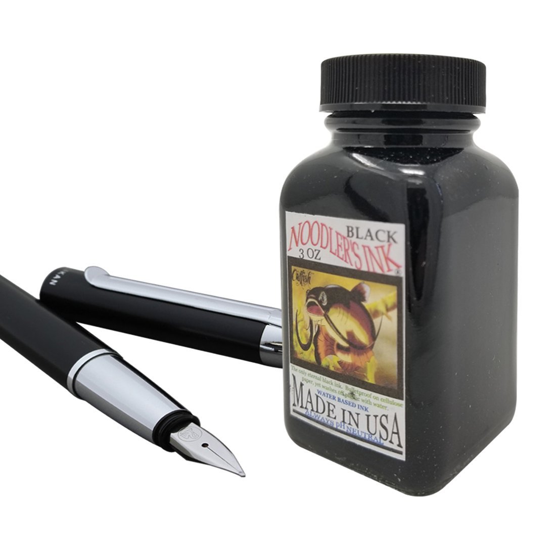Noodler's Black Waterproof Fountain Pen Ink - Bulletproof,3 ounce - Image 3