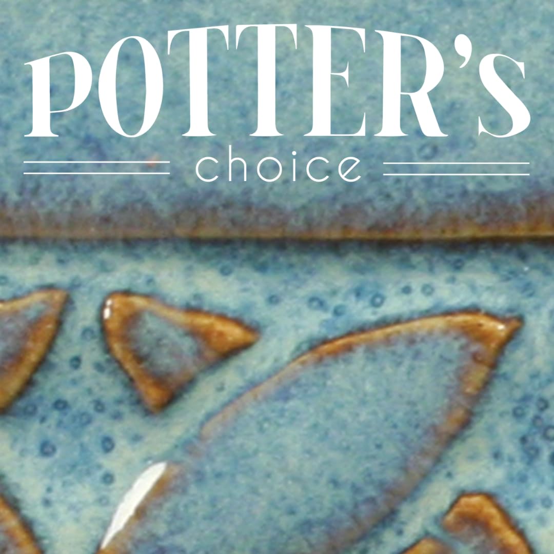 AMACO Potters Choice Glaze, Blue Rutile PC-20, 1 Pint - 35401D - Image 3