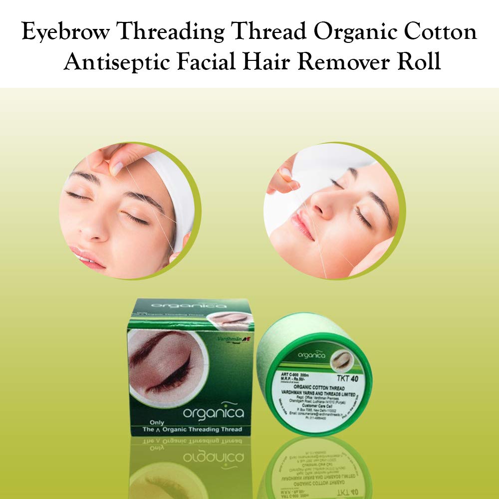 Organica Face & Eyebrow Threading Thread Organic x 1 thread spool eyebrow makeup facial dermaplaning hair removal epilator tool - Image 3