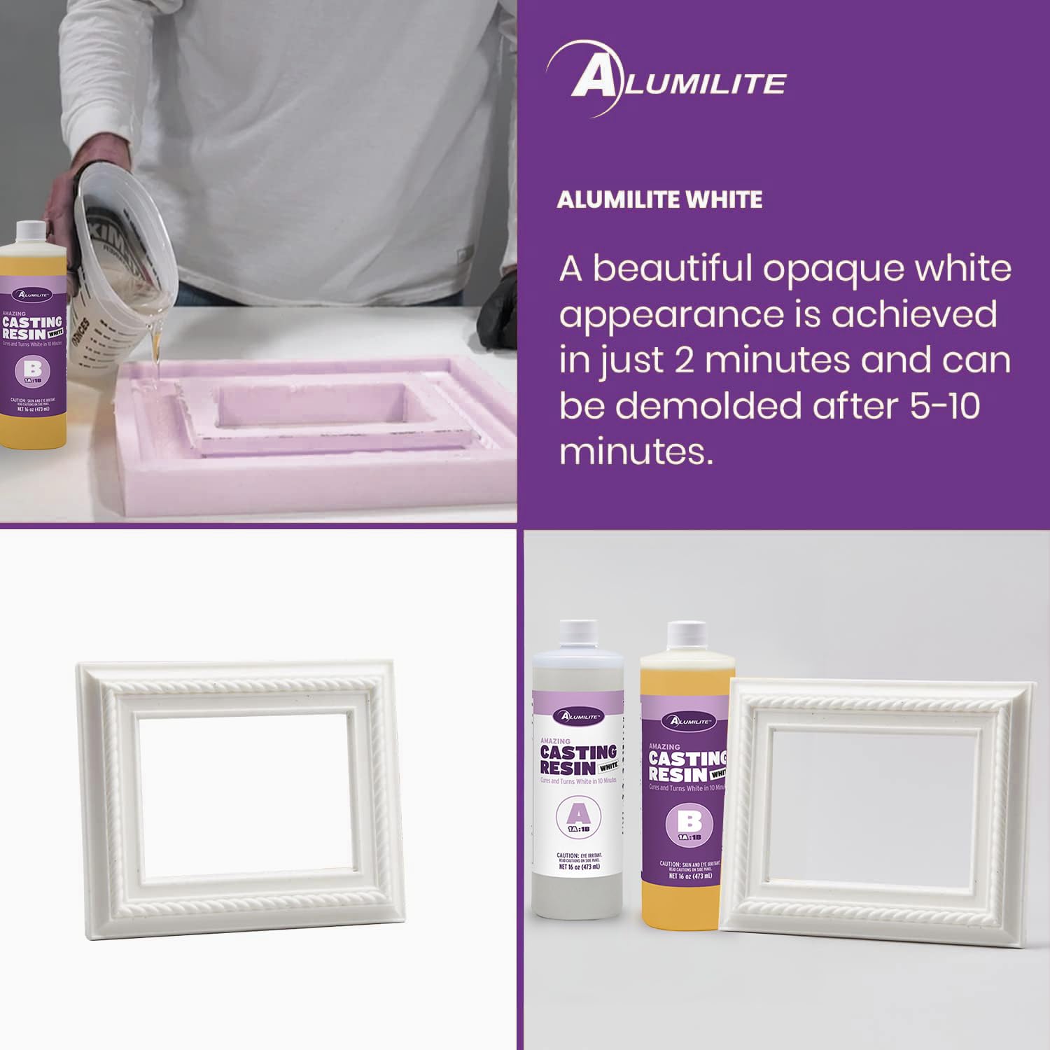 Alumilite Amazing Casting Resin White 32 Oz,Urethane Resin for Art & Crafts - Image 5