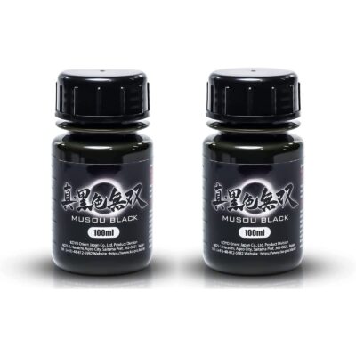 MUSOU BLACK, World Blackest Acrylic Paint, 100ml x 2 Pack, 3.38 Fl Oz (Pack of 2)