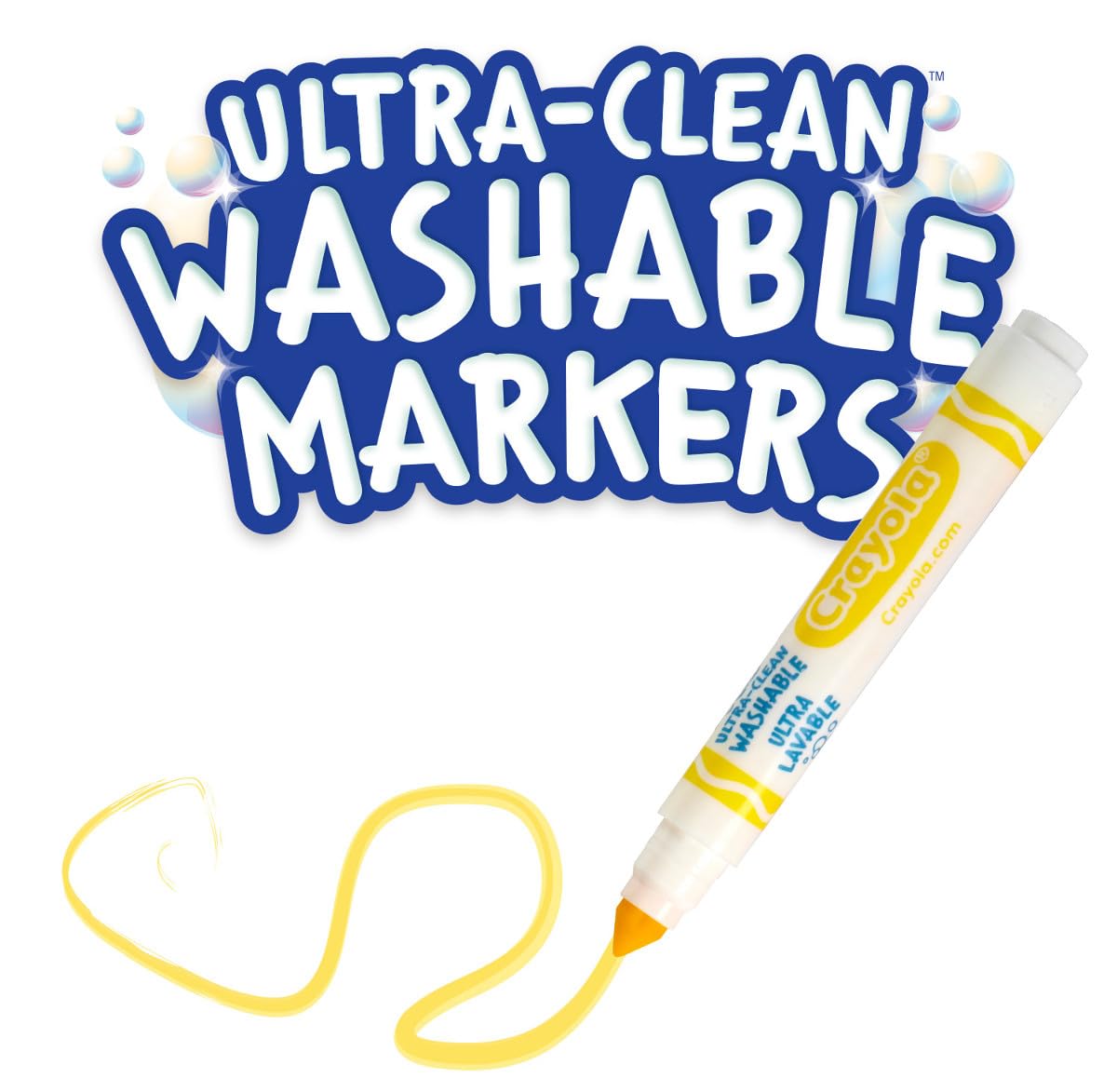 Crayola Ultra Clean Washable Broad Markers 12ct, Bulk Classroom Markers - Image 5