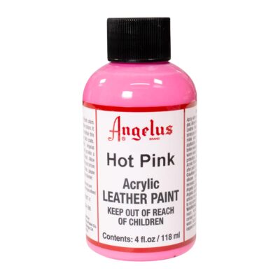 Angelus Acrylic Leather Paint Hot Pink 4oz
