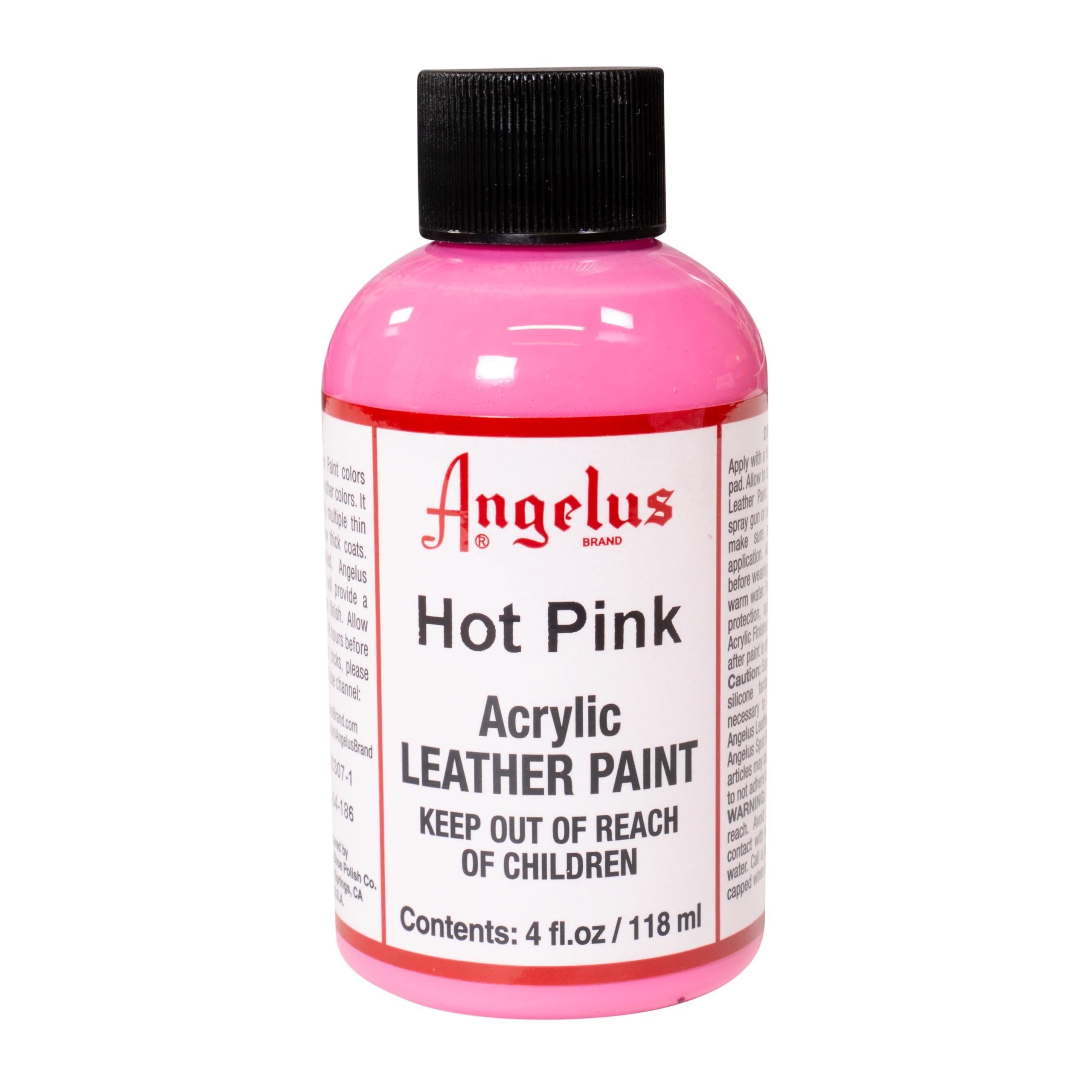 Angelus Acrylic Leather Paint Hot Pink 4oz