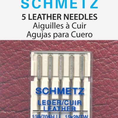 SCHMETZ Leather Sewing Machine Needles – Heavy Duty Specialty Supplies, Size 100/16, 5-Needle Cards, Pack of 1