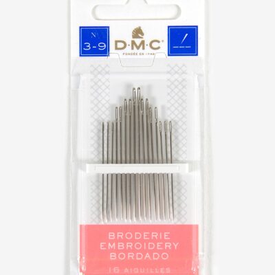 DMC 1765-3/9 Embroidery Hand Needles, 15-Pack, Size 3/9