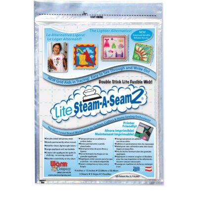 Lite Steam-a-Seam 2, Double Stick Fusible Web, by The Warm Company, ONE Pack