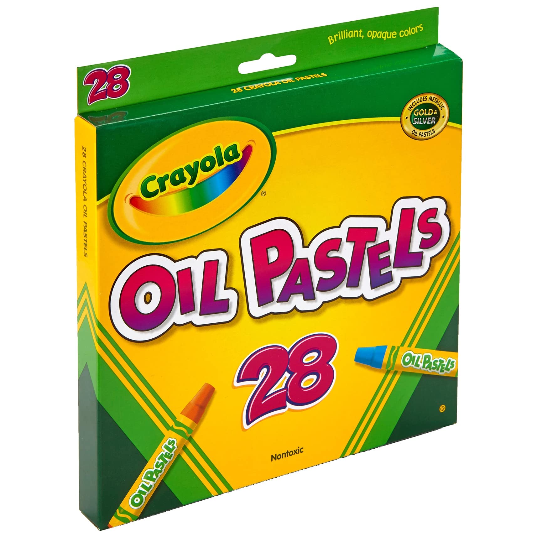Crayola Oil Pastels, School Supplies, Kids Indoor Activities At Home, 28 Assorted Colors - Image 2