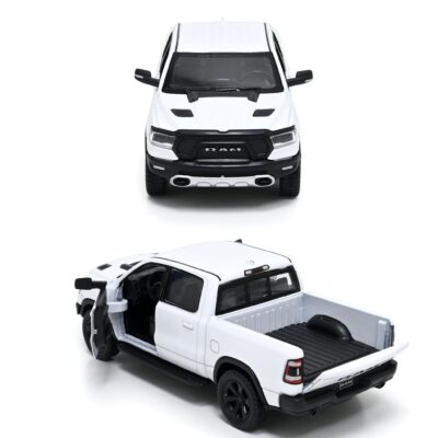 KiNSMART - 2019 Dodge Ram 1500 Pickup 1:46 O Scale 5" Die Cast Metal Model Toy Truck (White)