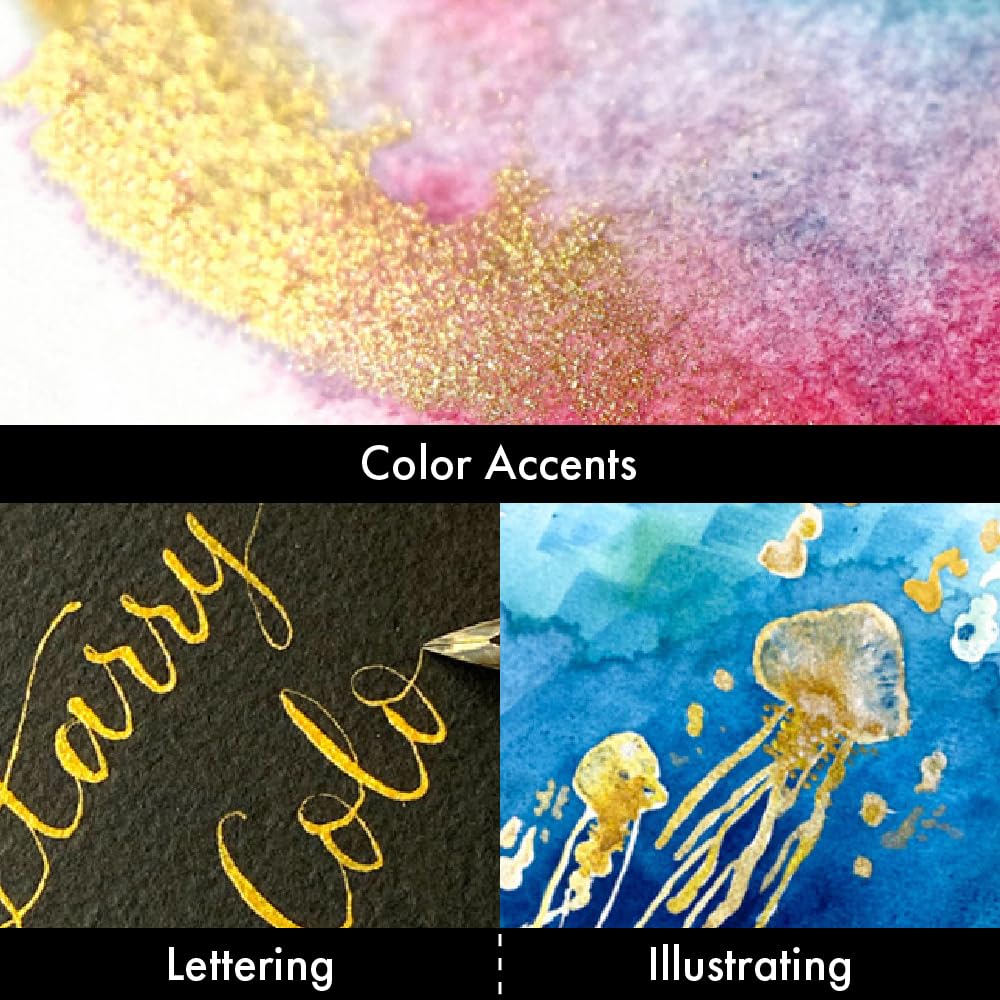 Kuretake Gansai Tambi STARRY COLORS, 6 colors set, Made in Japan - Image 4