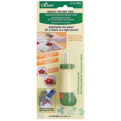 Clover 8900 Felting Needle Tool, Multi-Colored 8.75 x 3.63 x 1.13