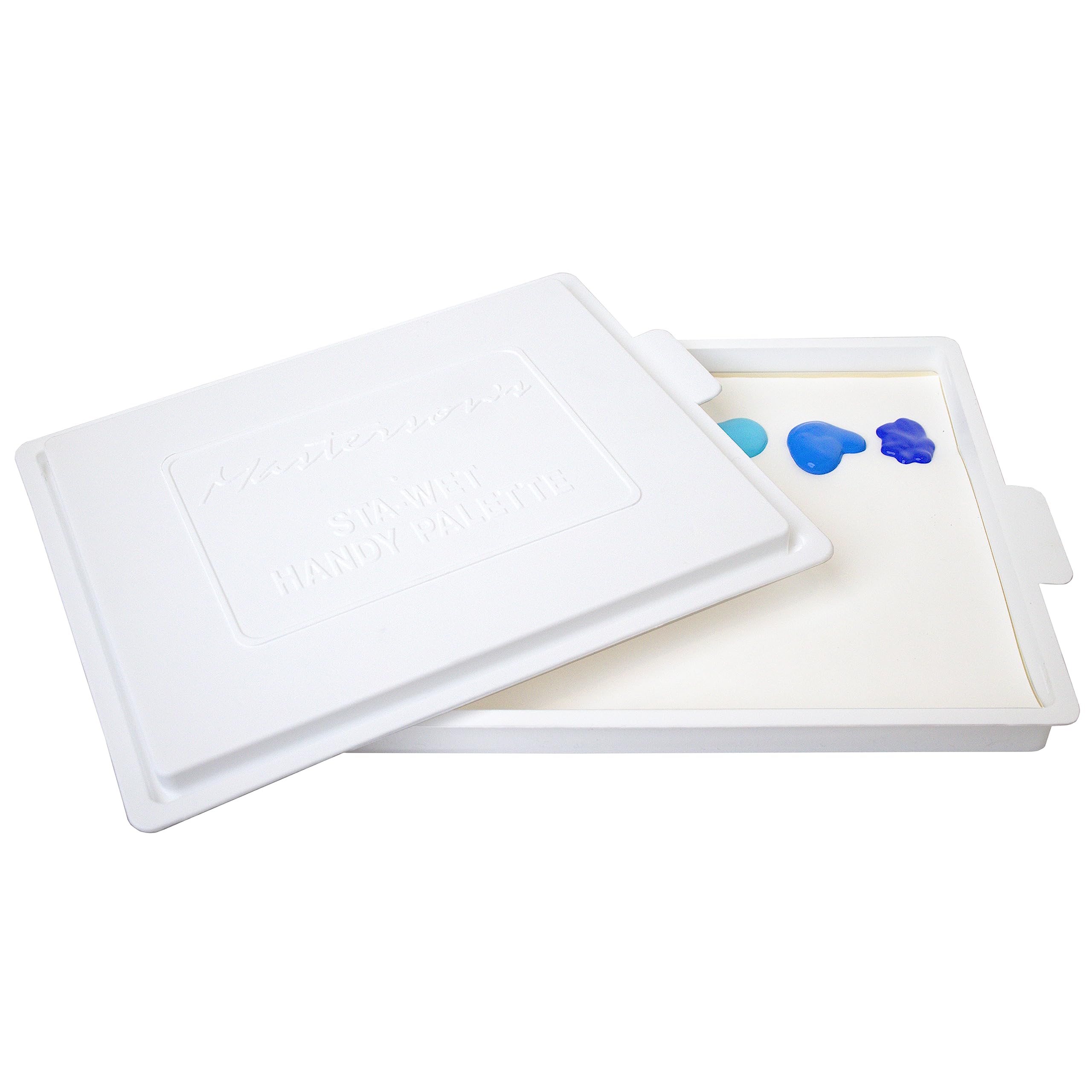 Masterson Sta-Wet Handy Palette Airtight Paint Palette Keeps Paint Fresh for Days, 8.5 by 7 Inches, Made in USA - Image 3