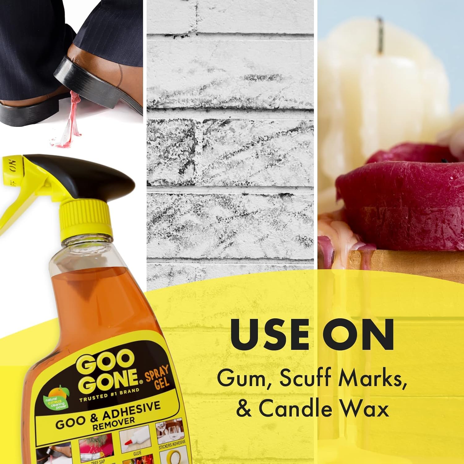 Goo Gone Adhesive Remover Spray Gel 12 Oz with Scraper, Surface Safe - Image 3